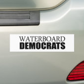 Waterborddemocraten Bumpersticker (Op auto)