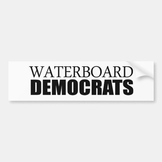 Waterborddemocraten Bumpersticker (Voorkant)