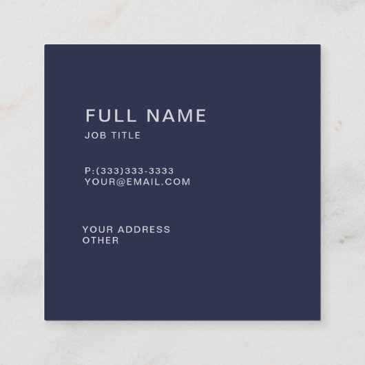 Waterborstels Vierkante Visitekaartje (Achterkant)