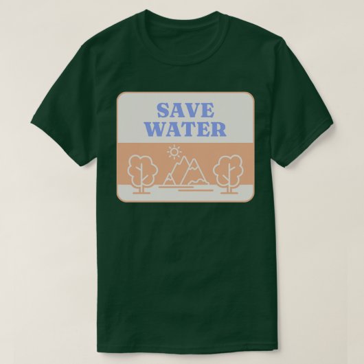 Waterbos opslaan t-shirt (Design voorkant)