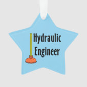 Waterbouwkundig ingenieur toiletduik ornament (voorkant)