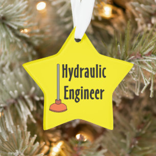 Waterbouwkundig ingenieur toiletduik ornament