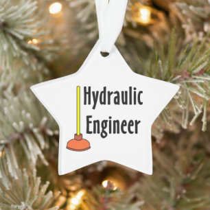 Waterbouwkundig ingenieur toiletduik ornament