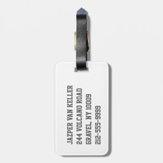 Waterboy Soccer Bagagelabel (Achterkant verticaal)