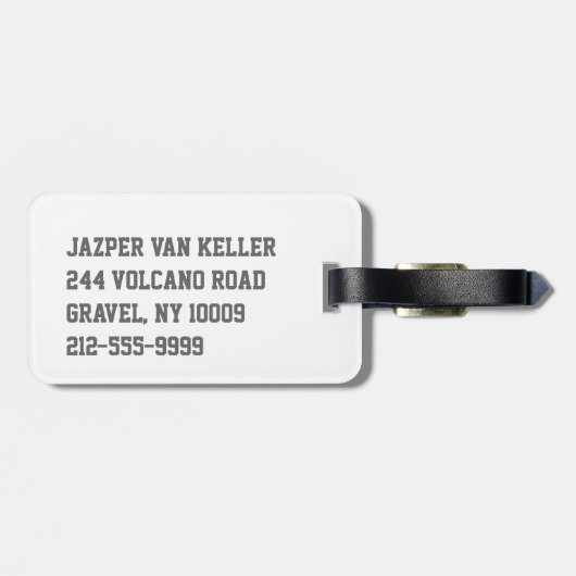 Waterboy Soccer Bagagelabel (Achterkant horizontaal)