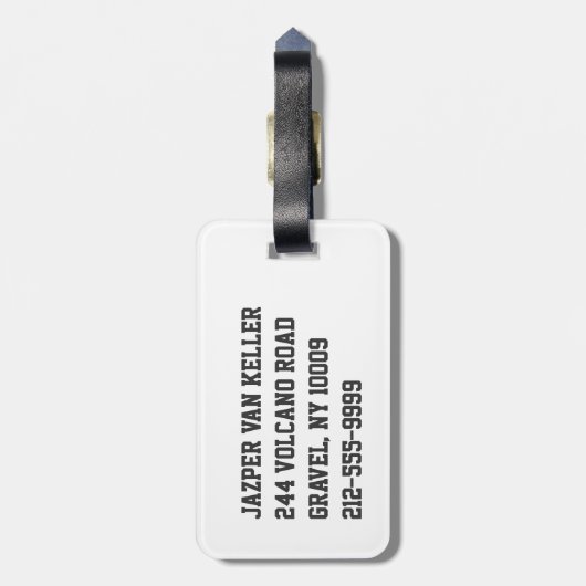 Waterboy Soccer Bagagelabel (Achterkant verticaal)