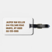 Waterboy Soccer Bagagelabel (Achterkant horizontaal)