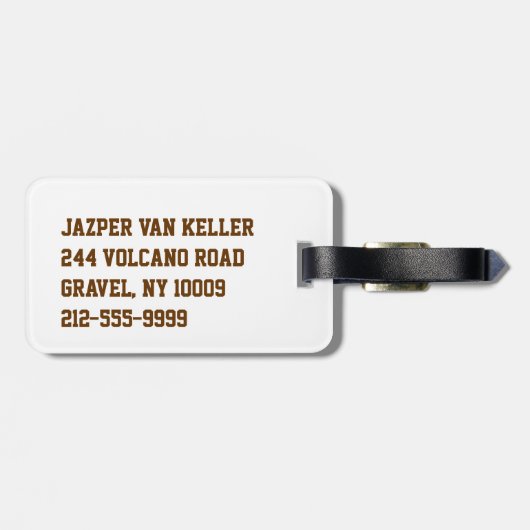 Waterboy Soccer Bagagelabel (Achterkant horizontaal)