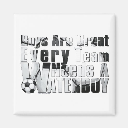 Waterboy Soccer Magneet (Voorkant)