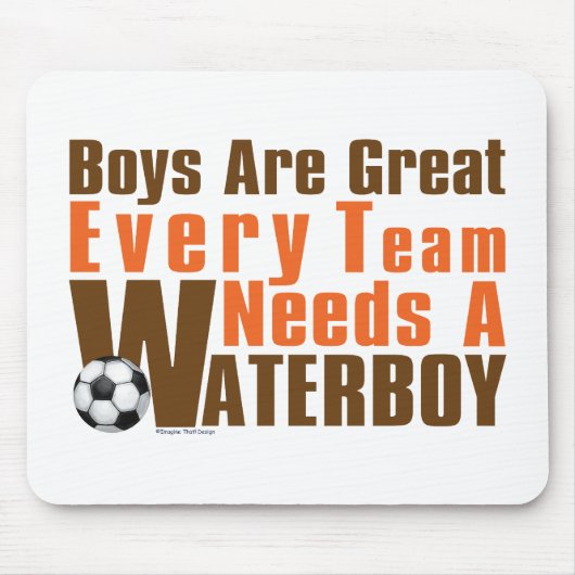 Waterboy Soccer Muismat (Voorkant)