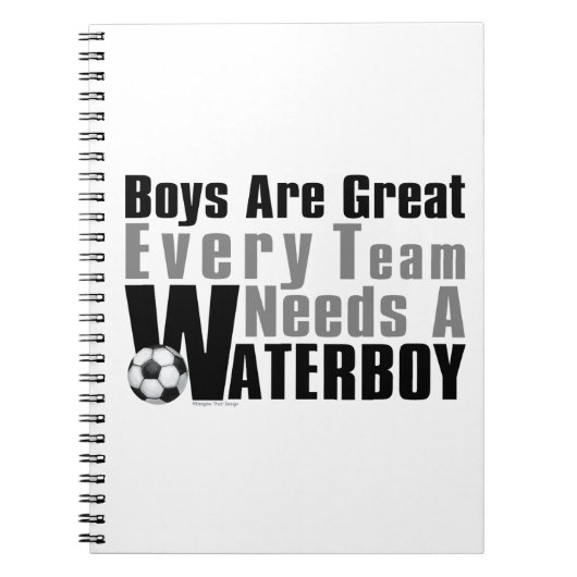 Waterboy Soccer Notitieboek (Voorkant)
