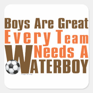 Waterboy Soccer Vierkante Sticker