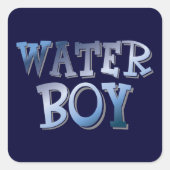 WaterBoy Vierkante Sticker (Voorkant)