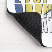 Waterboy Volleyball in Blue en Yellow Muismat (Hoek)