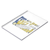 Waterboy Volleyball in Blue en Yellow Notitieboek (Linkerzijde)