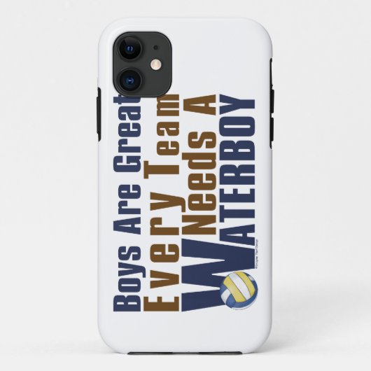 Waterboy Vollyball in Blue Case-Mate iPhone Case (Achterkant)