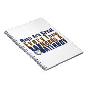 Waterboy Vollyball in Blue Notitieboek (Rechterzijde)