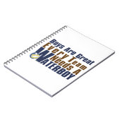 Waterboy Vollyball in Blue Notitieboek (Linkerzijde)