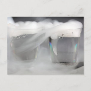 Waterbril met droog ijs briefkaart