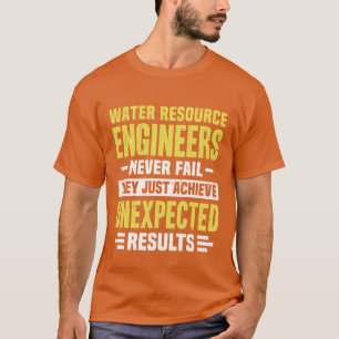 Waterbron-ingenieur Engineering Grappig ontwerp N T-shirt