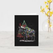 Waterbuffel Kerstverlichting Kerstman Waterbuffel Kaart (Gele Bloem)