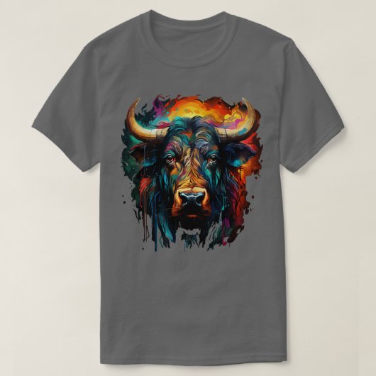 Waterbuffel Regenboog T-shirt (Design voorkant)