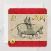 Waterbuffelkinderen Chinees Ox jaar 2021 PSqInv (Achterkant)