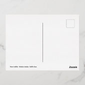 Waterbuffels (Bubalus bubalis) zwemmen in vijver Folie Feestdagen Briefkaart (Achterkant)