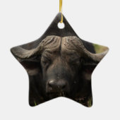 Waterbuffelversiering grazen keramisch ornament (Achterkant)