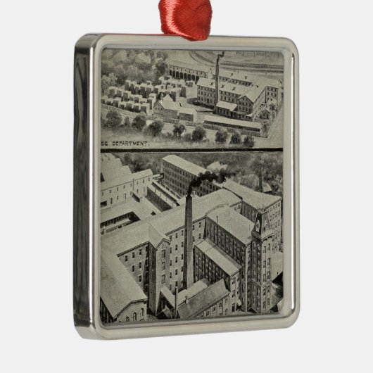 Waterbury Clock Co. Metalen Ornament (Rechts)