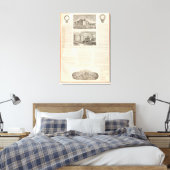 Waterbury Clock Company Canvas Afdruk (Insitu (Slaapkamer))