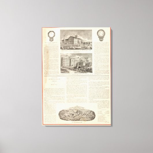 Waterbury Clock Company Canvas Afdruk (Voorkant)