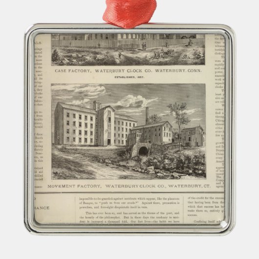 Waterbury Clock Company Metalen Ornament (Voorkant)