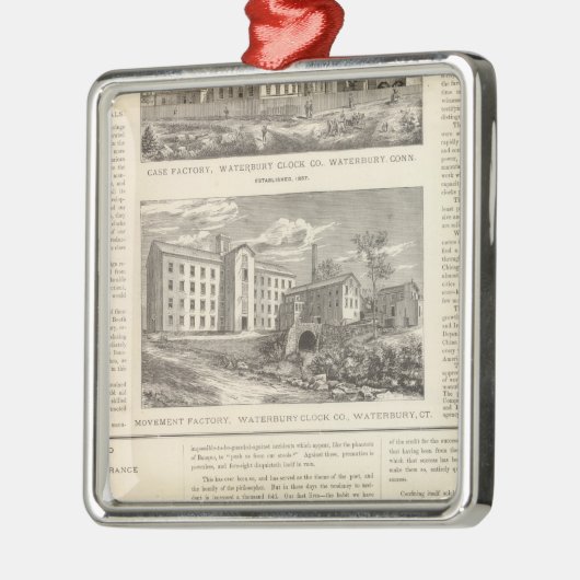 Waterbury Clock Company Metalen Ornament (Links)