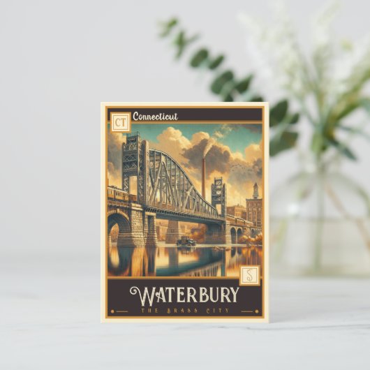 Waterbury, Connecticut |  Briefkaart (Staand voorkant)