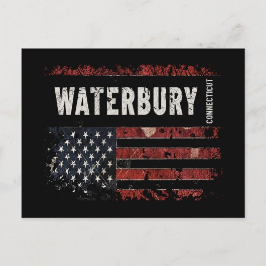 Waterbury Connecticut Briefkaart (Voorkant)