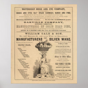 Waterbury Hook en Eye Company Poster