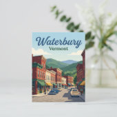 Waterbury Vermont Briefkaart (Staand voorkant)