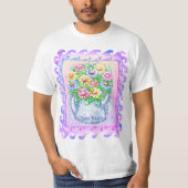 Watercan Flowers T-shirt (Voorkant)