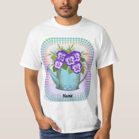 Watercan Pansy T-shirt (Voorkant)