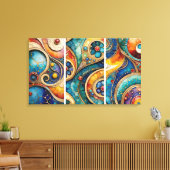 watercircus canvas afdruk (Insitu (Woonkamer))