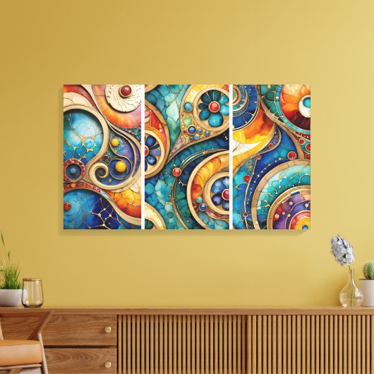 watercircus canvas afdruk (Insitu (Woonkamer))