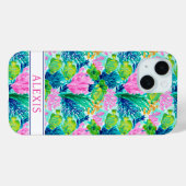 Watercol Koraalrif Monogram Hoesje Case-Mate iPhon (Achterkant (horizontaal))