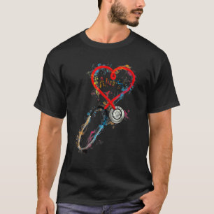 Watercol verpleegster leven verpleging verpleegste t-shirt