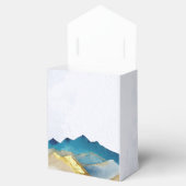 Watercolo Golden Weddenschap Bedankt Gifts Bedankdoosjes (Geopend)