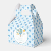 Watercolo Hot Air Balloon Kind 5e verjaardag Bedankdoosjes (Achterkant)