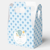 Watercolo Hot Air Balloon Kind 5e verjaardag Bedankdoosjes (Geopend)