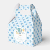 Watercolo Hot Air Balloon Kind 5e verjaardag Bedankdoosjes (Voorkant Zijde)