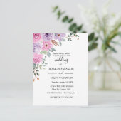 watercoloer floral wedding Postcard Briefkaart (Staand voorkant)