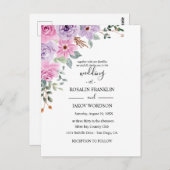 watercoloer floral wedding Postcard Briefkaart (Voorkant / Achterkant)